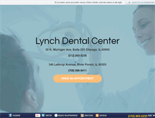 Tablet Screenshot of lynchdentalcenter.com